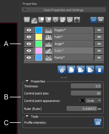 Annotation properties and settings